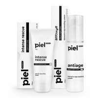 Piel Антивіковий комплекс для чоловічої шкіри обличчя MEN, 75мл+50мл