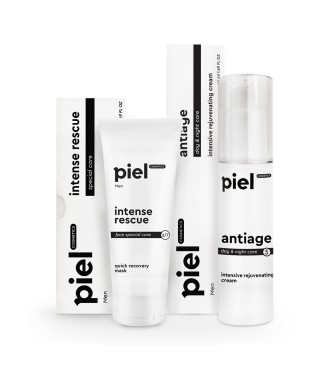 Piel Антивіковий комплекс для чоловічої шкіри обличчя MEN, 75мл+50мл