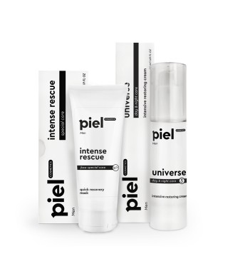 Piel Інтенсивний доглядовий комплекс косметики для чоловічої шкіри MEN, 75мл+50мл