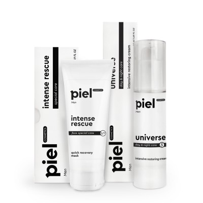 Piel Інтенсивний доглядовий комплекс косметики для чоловічої шкіри MEN, 75мл+50мл