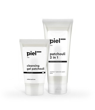 Piel Чоловічий комплекс косметики для очищення шкіри обличчя та тіла MEN, 150мл+250мл