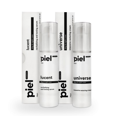 Piel Базовий комплекс косметики для чоловічої шкіри MEN, 50мл+50мл