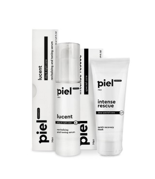 Piel Чоловічий відновлювальний комплекс для тьмяної шкіри обличчя MEN, 50мл+75мл