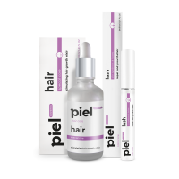 Piel Комплекс засобів для волосся та вій: Відновлення та ріст Hair Care, 5мл+50мл