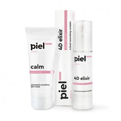 Piel Заспокійливий комплекс для відновлення чутливої шкіри Sensitive, 75мл+50мл