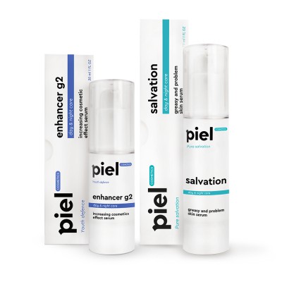 Piel Комплекс засобів для проблемної шкіри від прищів та акне Pure Salvation, 30мл+50мл