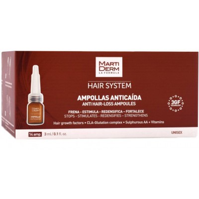 Мартідерм Ампули від випадіння волосся Martiderm Hair System Anti Hair-Loss Ampoules , 14 шт