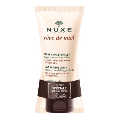 Nuxe Набір ДУО Медова Мрія крем для рук та нігтів Nuxe Reve de Miel Hand cream Kit, 2* 50 мл