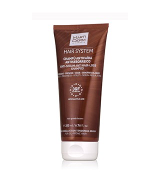 Martiderm Шампунь проти випадіння волосся антисеборейний Martiderm Hair System Anti-Sebum Anti-Hair Loss Shampoo, 200 мл