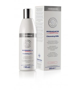 М’яке очищаюче зволожуюче молочко для чутливої та шкіри з куперозом Tebiskin Rosagate Cleansing Milk 250 мл
