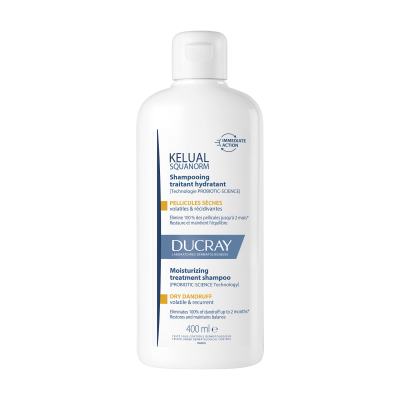 Дюкре Келюаль Скванорм шампунь проти сухої лупи Ducray Squanorm Shampooing 400 мл new