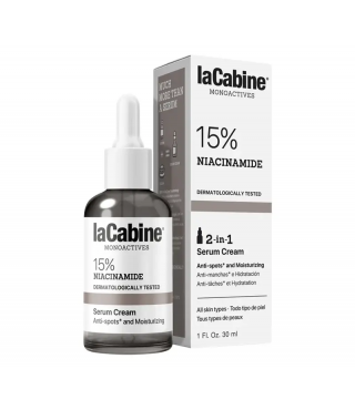 LaCabine Зволожувальна крем-сироватка проти пігментних плям та недосконалостей шкіри обличчя 15% NIACINAMIDE SERUM, 30 мл