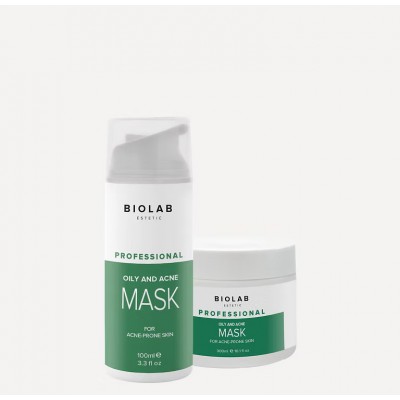BIOLAB Estetic Маска себорегулююча з Каоліном Oily and Acne Mask, 100 мл