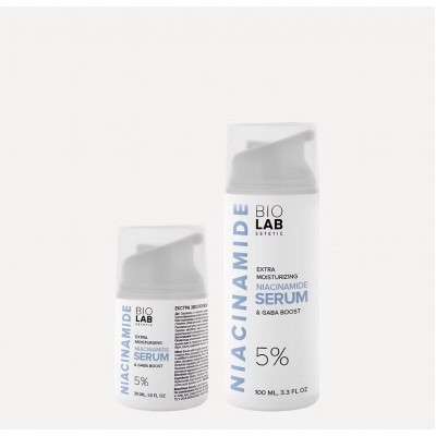 BIOLAB Estetic Екстра зволожуюча сироватка-бустер з ніаціамідом 5% Extra Noisturizing Serum Niacinamide 5% &amp; Gaba Boost, 30 мл