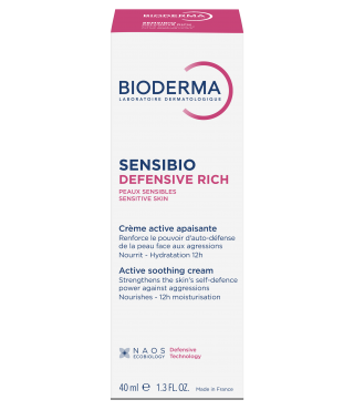 Біодерма Сенсібіо Ріш Дефенсив насичений крем для чутливої шкіри Bioderma Sensibio Defensive creme riche 40 мл
