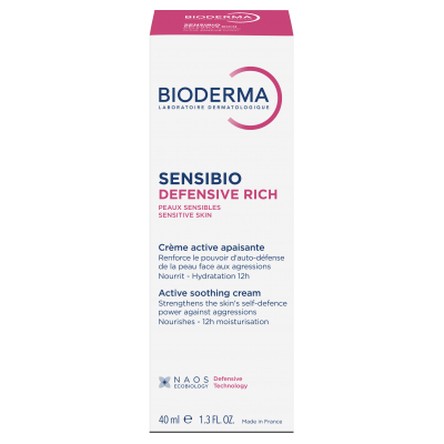 Біодерма Сенсібіо Ріш Дефенсив насичений крем для чутливої шкіри Bioderma Sensibio Defensive creme riche 40 мл