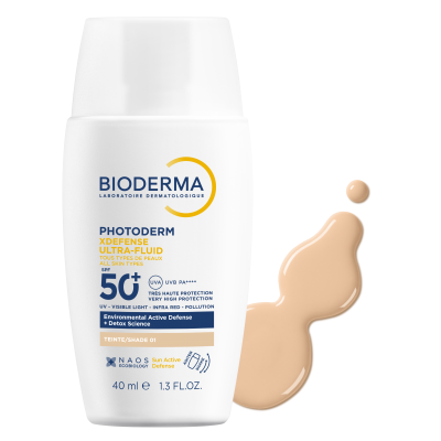 Bioderma Фотодерм XDefense Ікс Дефенс тональний ультрафлюїд  SPF50+ тон 01 40мл