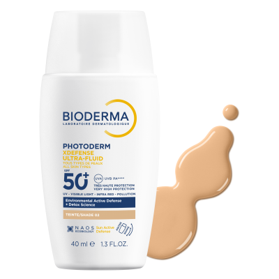 Bioderma Фотодерм XDefense Ікс Дефенс тональний ультрафлюїд  SPF50+ тон 02 40мл