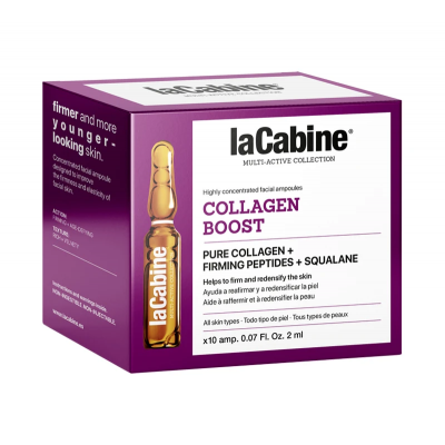 LaCabine Висококонцентрована ампула з колагеном для пружності шкіри обличчя COLLAGEN BOOST, 10*2 мл