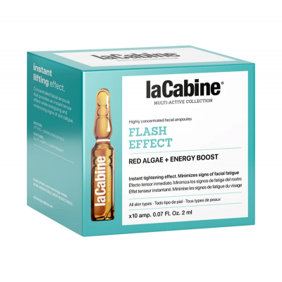 LaCabine Висококонцентровані ампули з миттєвим ліфтинг-ефектом для шкіри обличчя FLASH EFFECT, 10*2 мл