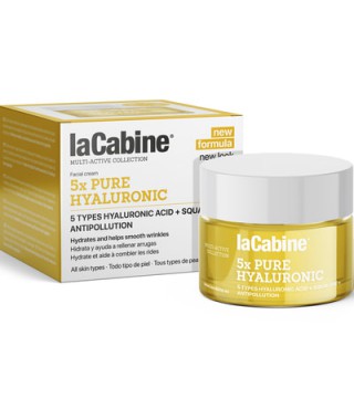 LaCabine Крем для обличчя проти зморшок зволожуючий з 5 гіалуроновими кислотами 5xPure Hyaluronic, 50 мл