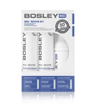 BOSLEY Набір для відновлення стоншеного нефарбованого волосся (поживний шампунь, кондиціонер, ущільнюючий догляд) BOS Revive, 1 шт