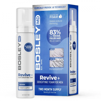 BOSLEY Піна проти випадіння волосся у чоловіків Revive+, 60 г