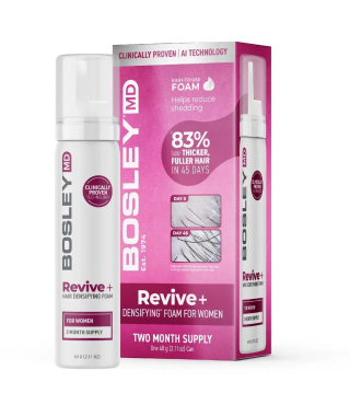 BOSLEY Піна проти випадіння волосся у жінок Revive+, 60 г