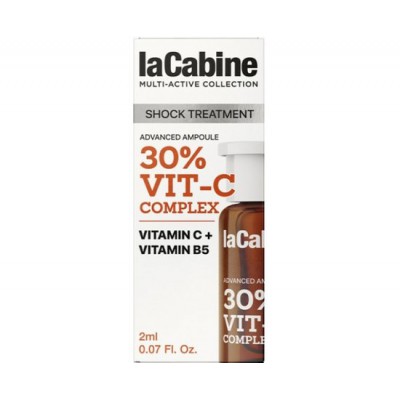 LaCabine Висококонцентрована зволожувальна сироватка Vit-C Complex+Vit B5 Advanced 30%, 2 мл