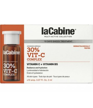 LaCabine Висококонцентрована зволожувальна сироватка Vit-C Complex+Vit B5 Advanced 30%, 10*2 мл