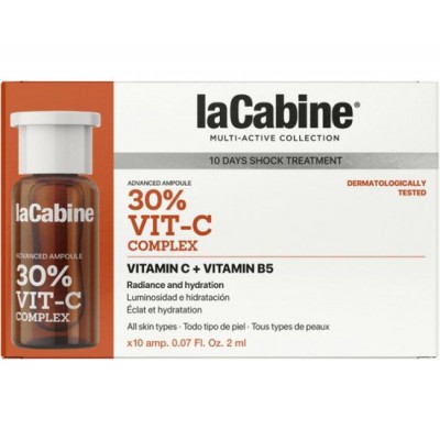 LaCabine Висококонцентрована зволожувальна сироватка Vit-C Complex+Vit B5 Advanced 30%, 10*2 мл