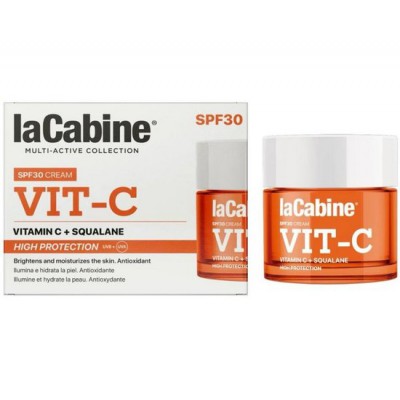 LaCabine Крем для сяйва та зволоження шкіри обличчя Vit-C SPF30 Cream, 50 мл LaCabine Крем для сяйва та зволоження шкіри обличчя Vit-C SPF30 Cream, 50 мл