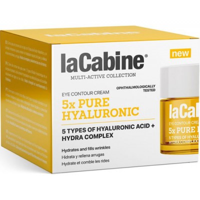 LaCabine Крем для контуру очей із гіалуроновою кислотою Hyaluronic 5x Pure Eye Contour Cream, 15 мл