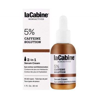 LaCabine Зволожувальна крем-сироватка для контуру очей Caffeine 5% Solution 2 in 1 Serum Cream, 30 мл