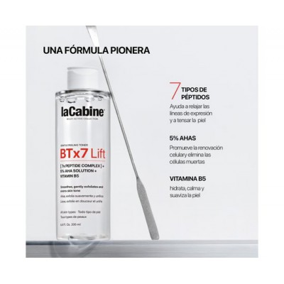 LaCabine Тонік-пілінг із 7-пептидним комплексом і АНА-кислотами BTx7 Lift Peeling Toner, 200 мл