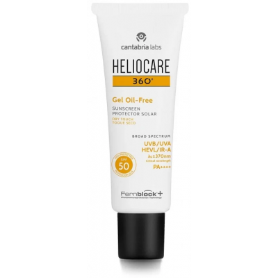 CANTABRIA Сонцезахисний гель на водній основі SPF50 HELIOCARE 360º GEL OIL-FREE SPF50, 50 мл