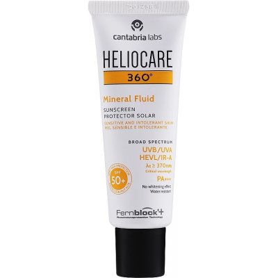 CANTABRIA Рідкий сонцезахисний флюїд із 100% мінеральними фільтрами  HELIOCARE 360º Mineral Fluid SPF 50+, 50 мл