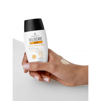 CANTABRIA Сонцезахисний мінеральний крем-флюїд SPF50 для чутливої шкіри HELIOCARE 360º MINERAL TOLERANCE FLUID SPF50, 50 мл