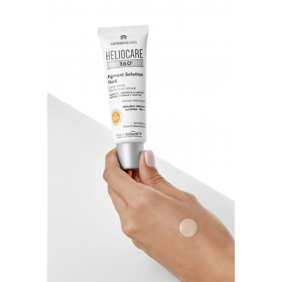 CANTABRIA Сонцезахисний флюїд для шкіри з гіперпігментацією SPF 50+ HELIOCARE 360º PIGMENT SOLUT SPF 50+, 50 мл CANTABRIA Сонцезахисний флюїд для шкіри з гіперпігментацією SPF 50+ HELIOCARE 360º PIGMENT SOLUT SPF 50+, 50 мл