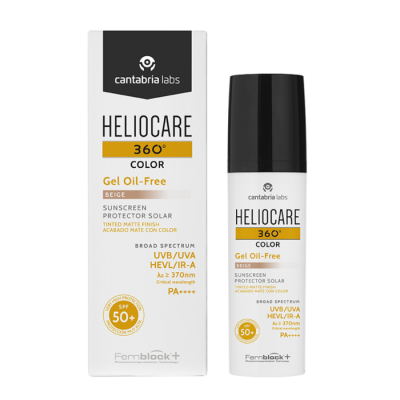 CANTABRIAСонцезахисний зволожуючий водний гель Беж HELIOCARE 360º Color Gel Oil-free Beige Sunscreen SPF 50+, 50 мл