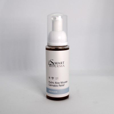 Smart4Derma Aquagen Hydro Aloe Mousse Cannabis Relief Пінка для сухої та чутливої шкіри з канабісом, 80 мл