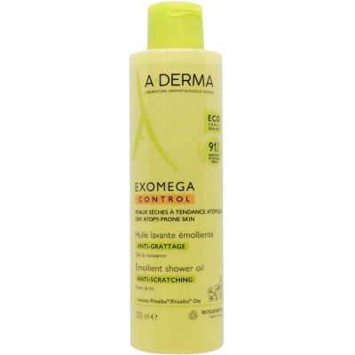 А-Дерма Екзомега Контрол Олія Очищуюча A-Derma Exomega Control Huile lavante émolliente 200 мл