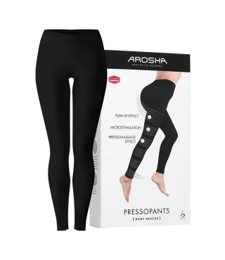 AROSHA Чорні легінси проти целюліту розмір S PRESSOPANTS Leggings in Bio Infrared Dermofibra Size S, 1 шт