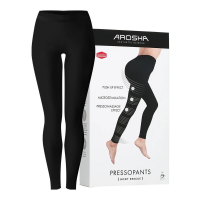 AROSHA Чорні легінси проти целюліту розмір XL/XXL PRESSOPANTS Leggings in Bio Infrared Dermofibra Size XL/XXL, 1 шт