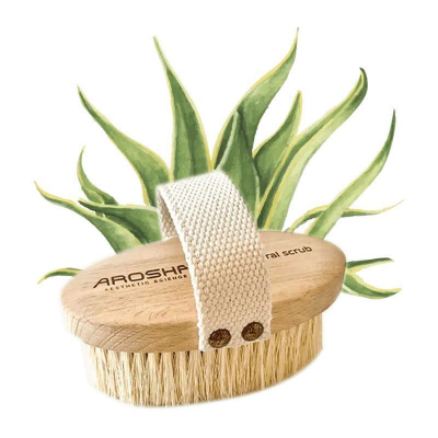 AROSHA Натуральна щітка для сухого пілінгу з агави Natural Brush Dry Peeling, 1шт