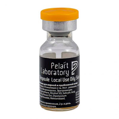 Пеларт Ампула локального застосування для лікування акне Pelart Laboratory Inula Line Ampoule Local Use Oily Skin, 2 мл