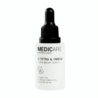 Medicare Освітлююча сироватка для обличчя з вітаміном C 15% C-TETRA & OMEGA ULTRA BRIGHT SERUM, 30 мл