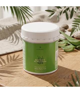 Anna Lotan Гель Алое-вера без консервантів Greens Aloe Pure Gel, 600 мл