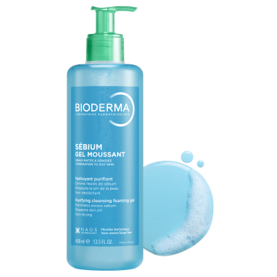 Біодерма Себіум Очищуючий Гель Bioderma Sebium purifying cleansing foaming gel 400 мл