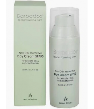 Anna Lotan Легкий захисний денний крем SPF 50 Barbados Non Oily Protective Day Cream SPF50, 50 мл